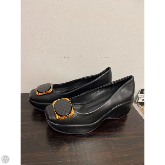 Shoes Heels Wedge By Clothes Mentor In Black, Size: 8.5