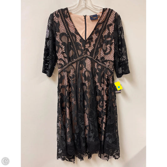 Dress Casual Short By Just Taylor In Black & Cream, Size: S