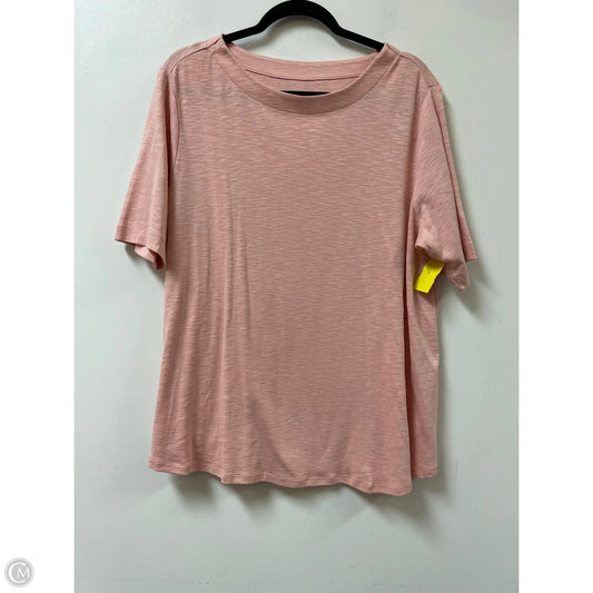 Top Short Sleeve By J. Jill In Pink, Size: Xl