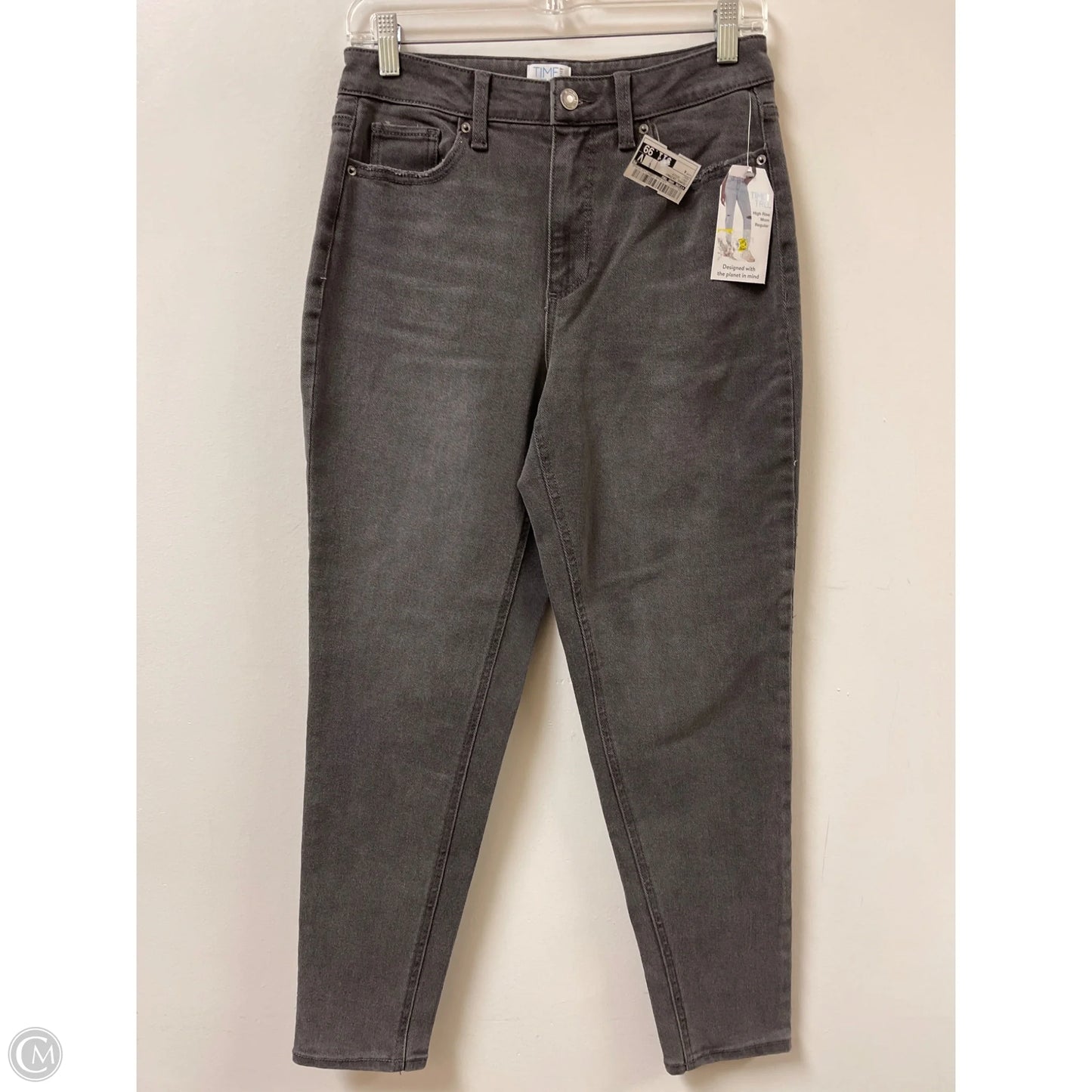Jeans Skinny By Time And Tru In Grey Denim, Size: 4