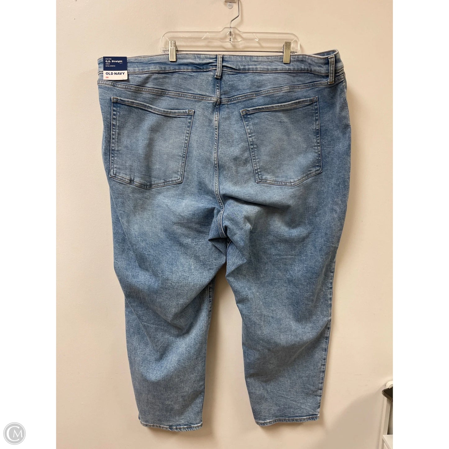 Jeans Straight By Old Navy In Blue Denim, Size: 28