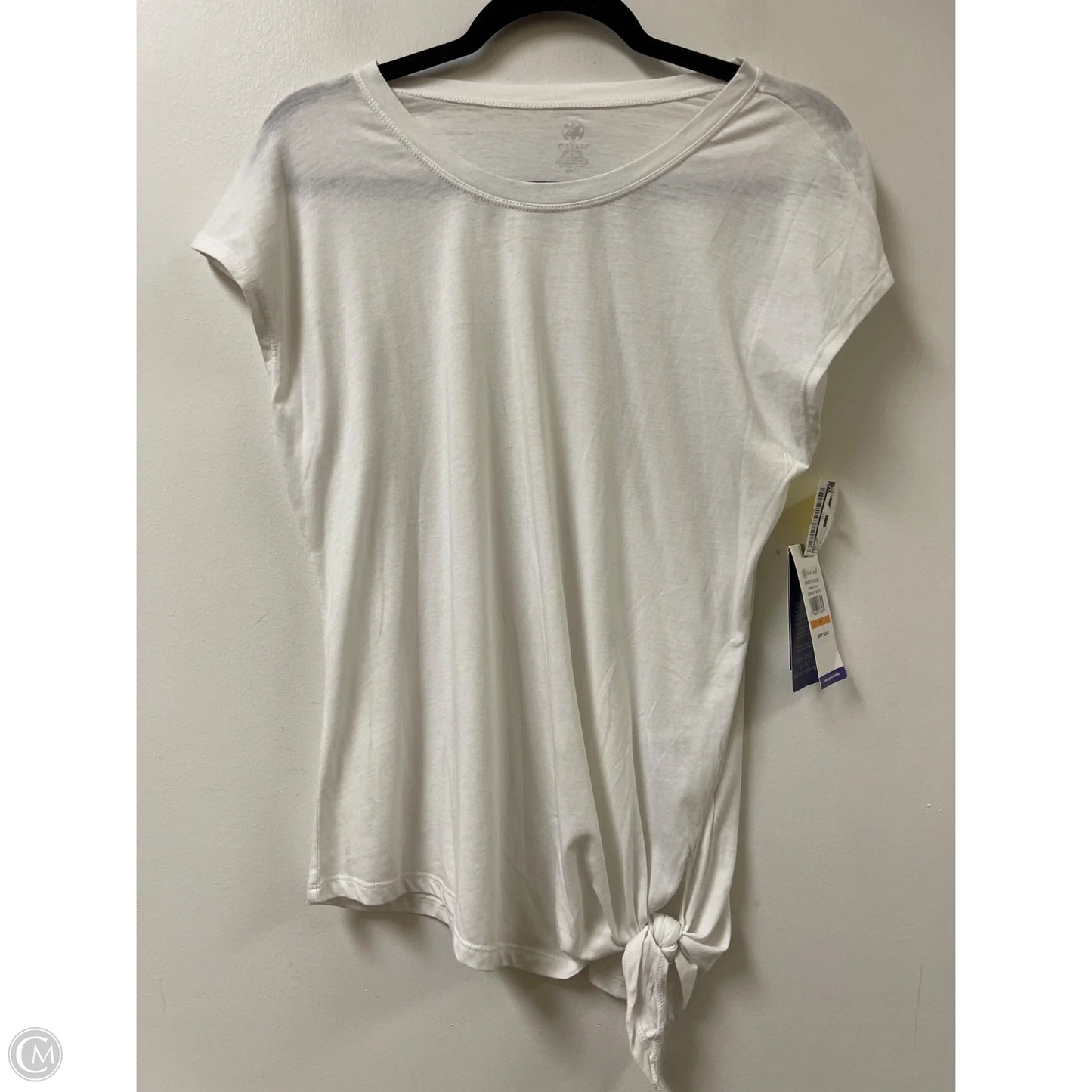 Top Short Sleeve By Gaiam In White, Size: M
