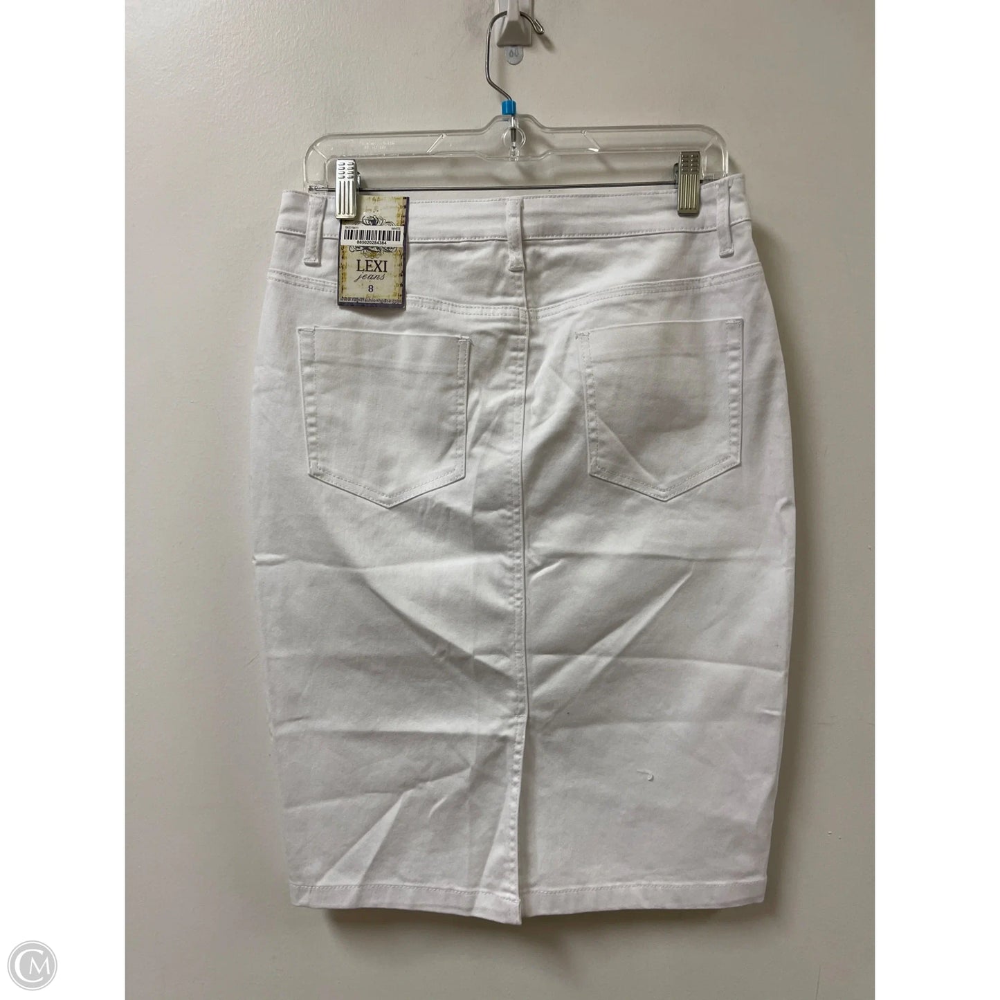 Skirt Midi By Clothes Mentor In White, Size: 8