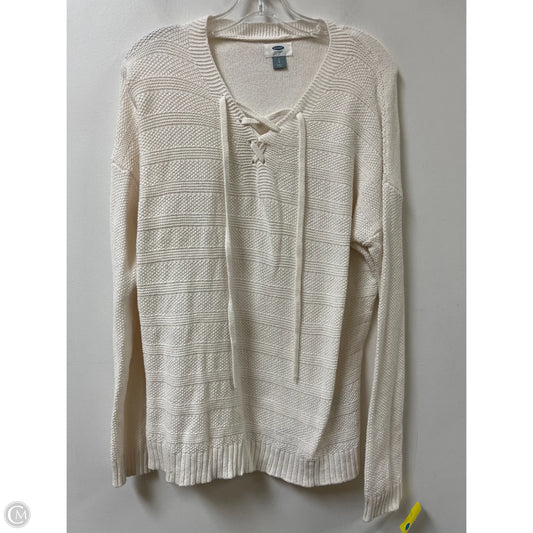 Sweater By Old Navy In Cream, Size: L