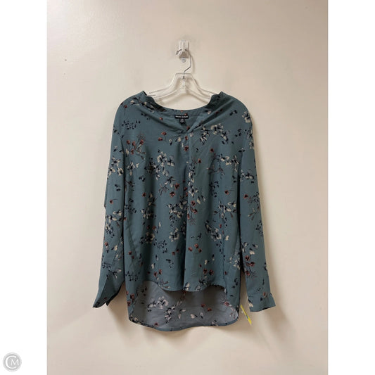 Top Long Sleeve By Hilary Radley In Floral Print, Size: L