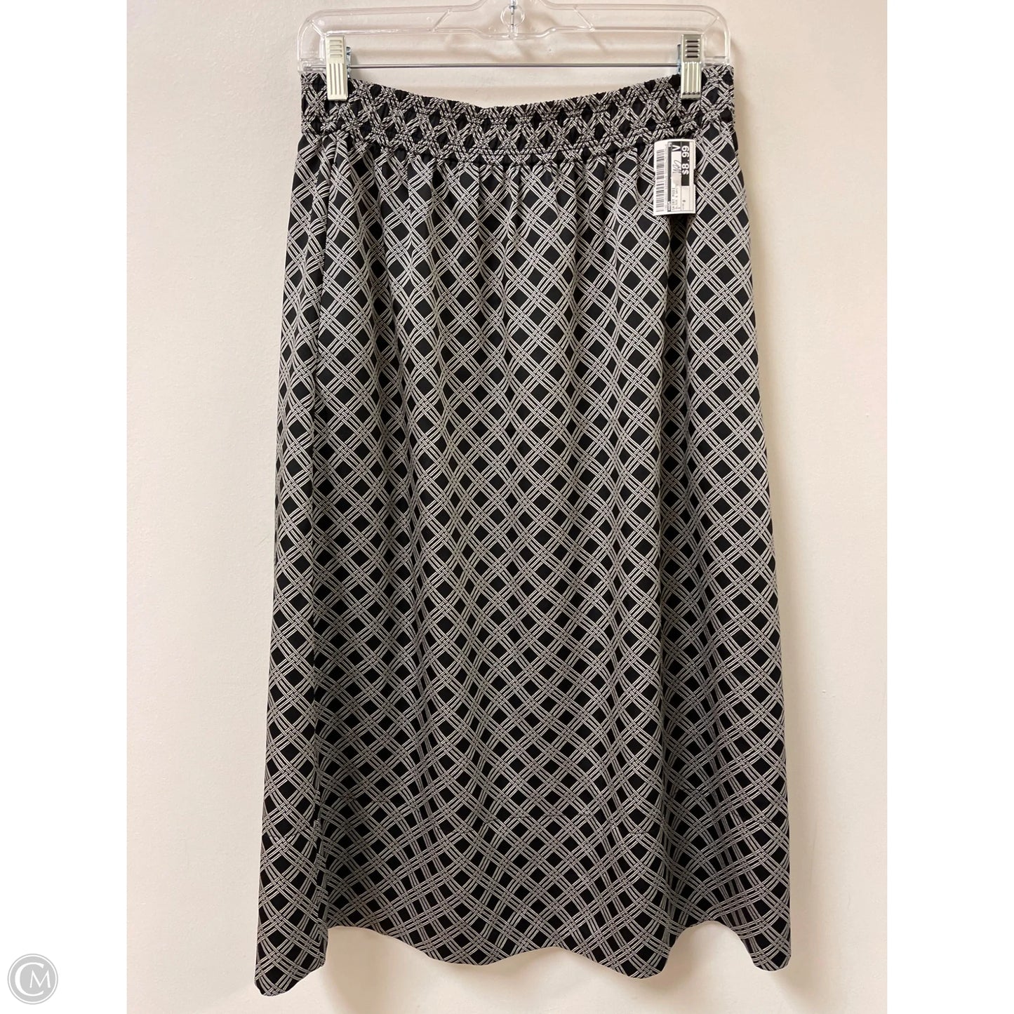 Skirt Midi By H&m In Black & White, Size: 8