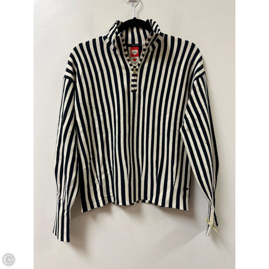 Sweatshirt Collar By Scotch & Soda In Striped Pattern, Size: M