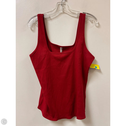 Athletic Tank Top By Fabletics In Red, Size: 1x