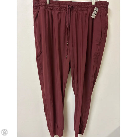 Athletic Pants By Old Navy In Red, Size: 1x