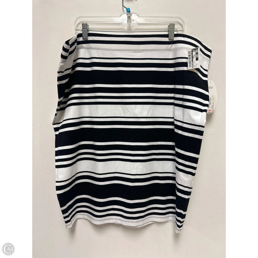 Skirt Mini & Short By Boutique + In Black & White, Size: 3x