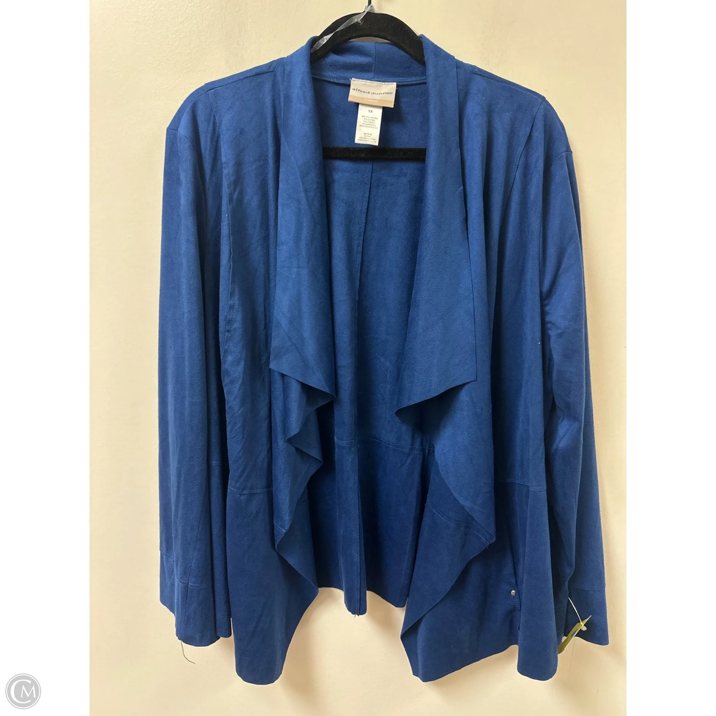 Sweater Cardigan By Alfred Dunner In Blue, Size: 1x