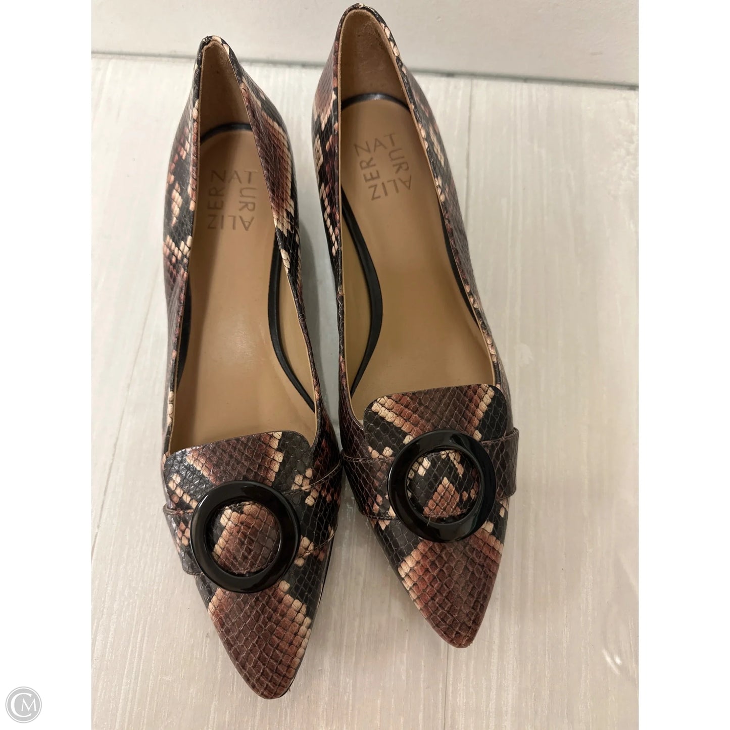 Shoes Heels Block By Naturalizer In Snakeskin Print, Size: 8