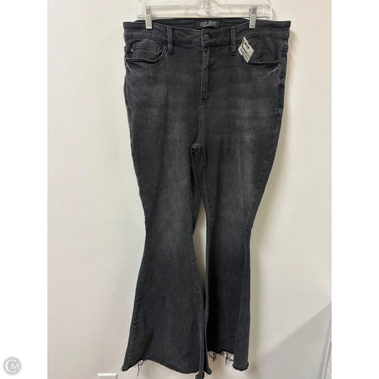 Jeans Flared By Judy Blue In Grey Denim, Size: 12