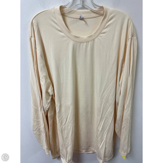 Sweatshirt Crewneck By Clothes Mentor In Cream, Size: 3x