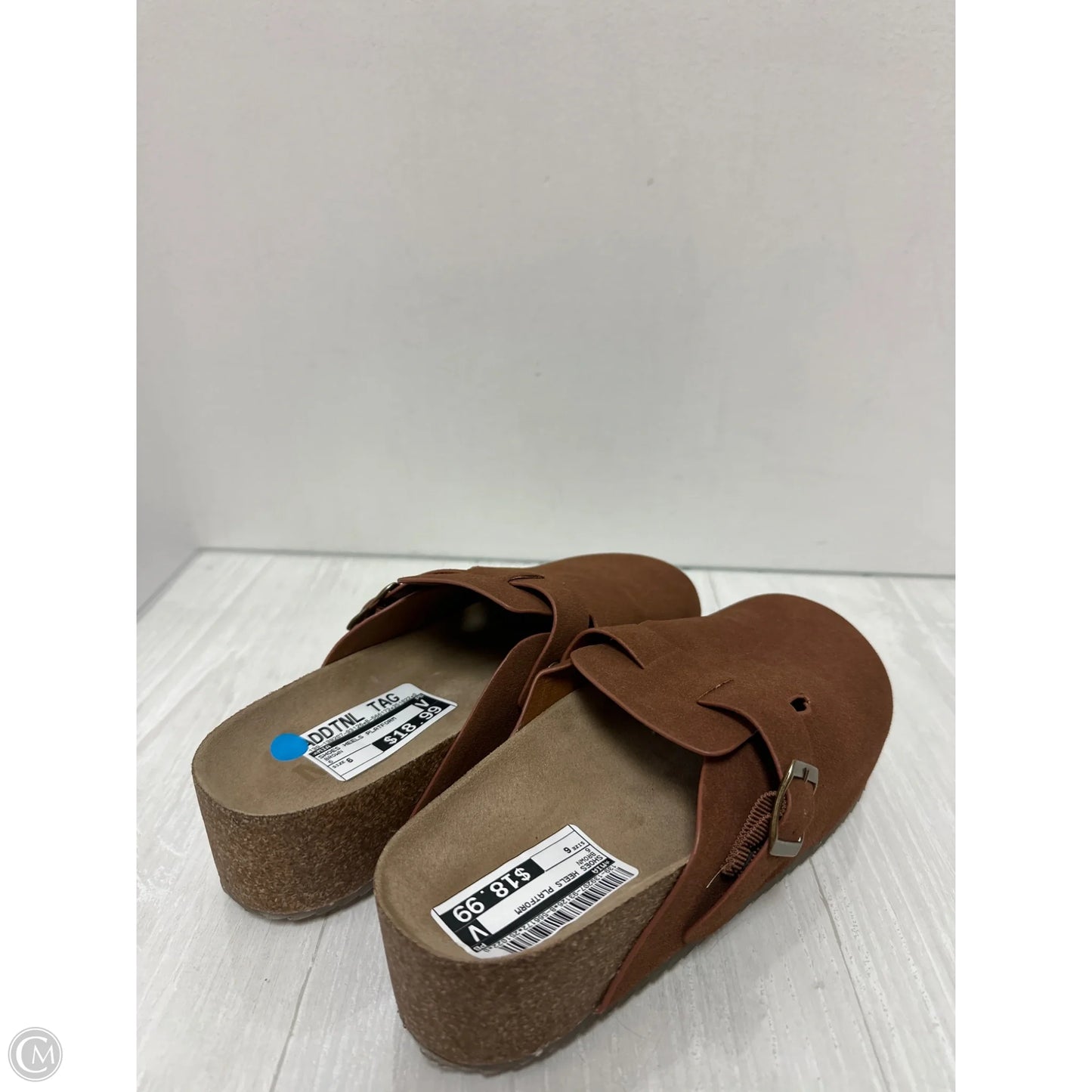 Shoes Heels Platform By Mia In Brown, Size: 6