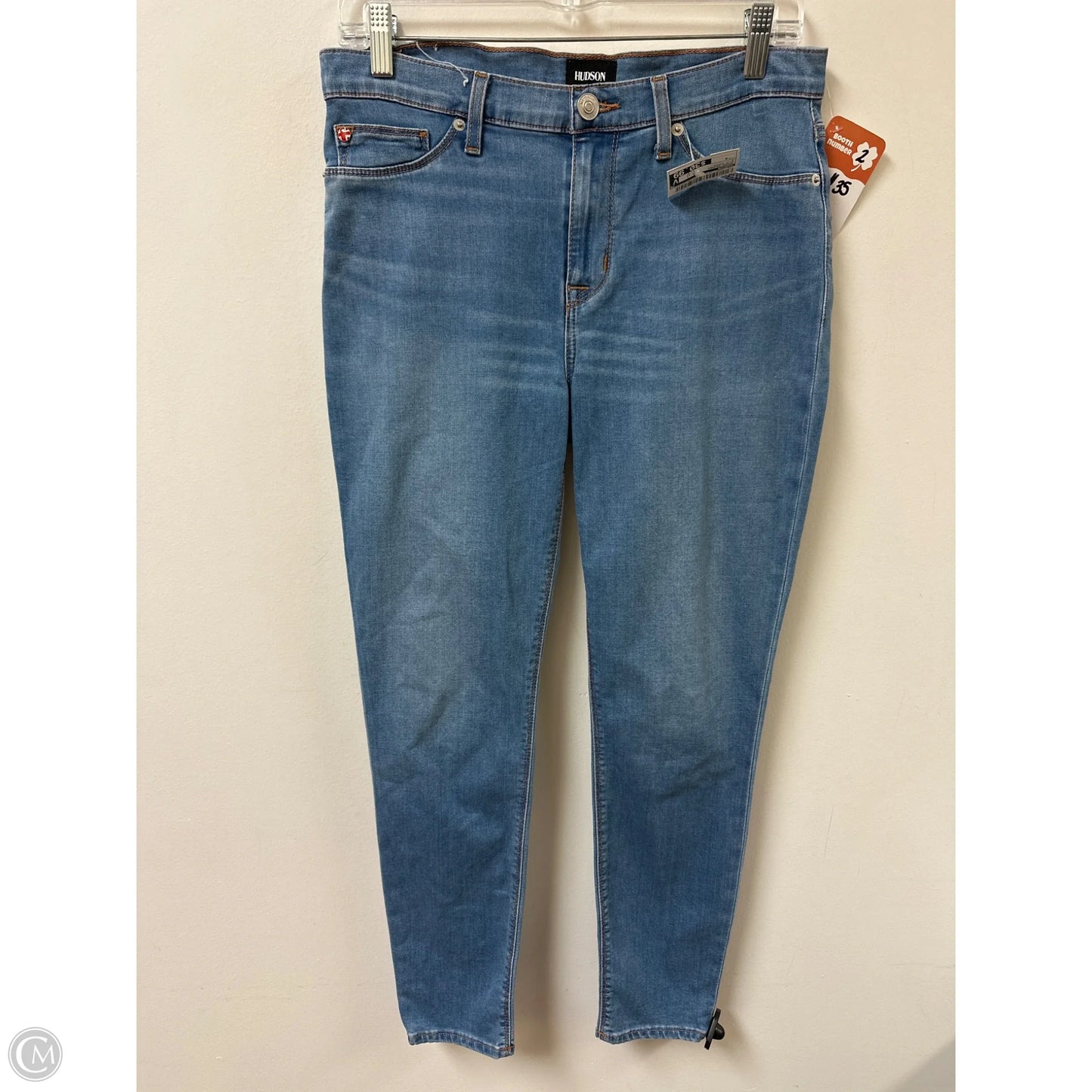 Jeans Skinny By Hudson In Blue Denim, Size: 8