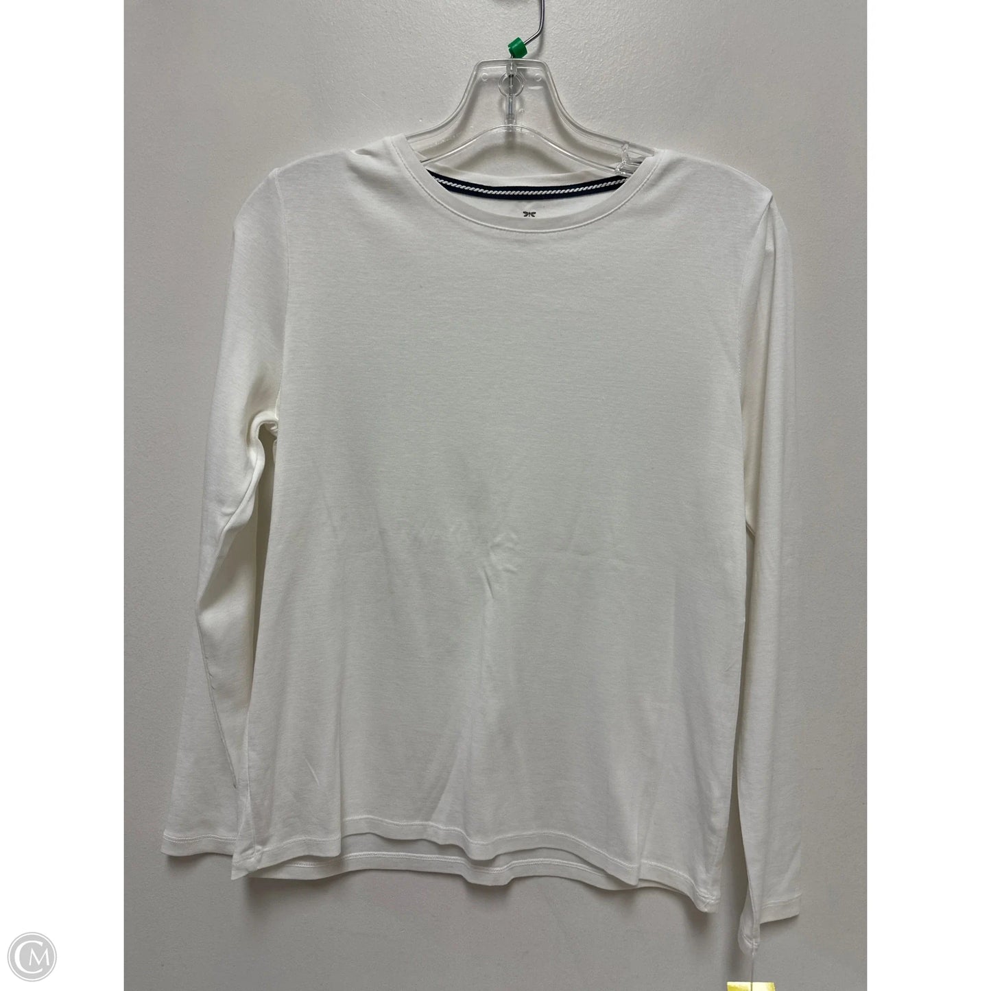 Top Long Sleeve By Talbots In White, Size: Mp