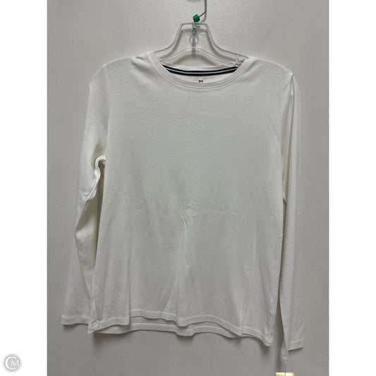 Top Long Sleeve By Talbots In White, Size: Mp