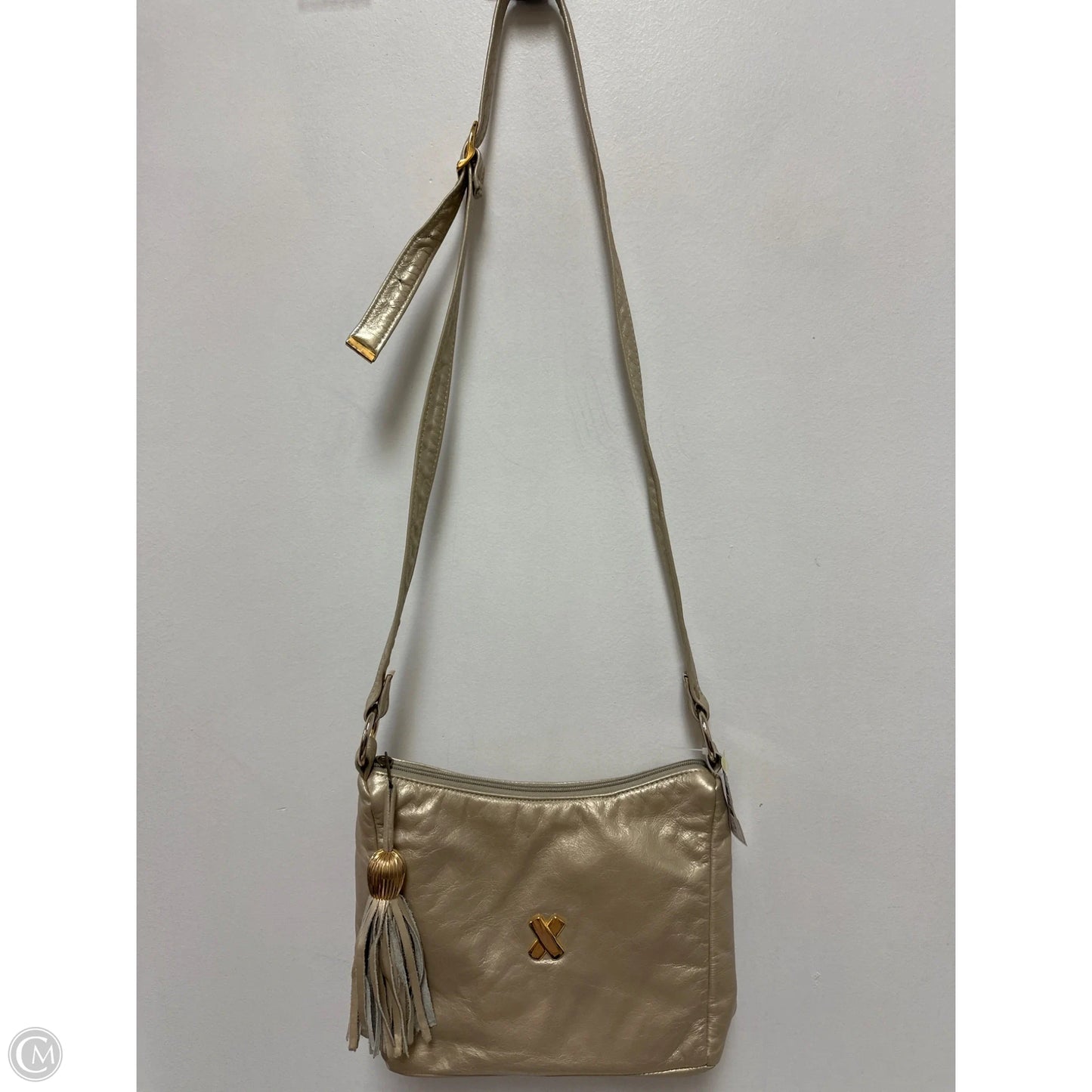 Crossbody Leather By Clothes Mentor, Size: Medium