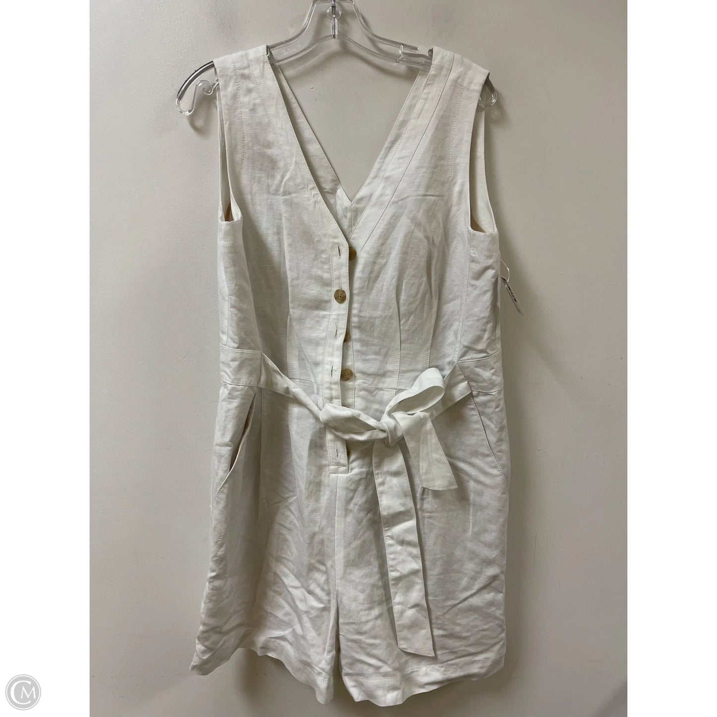 Romper By Loft In White, Size: L