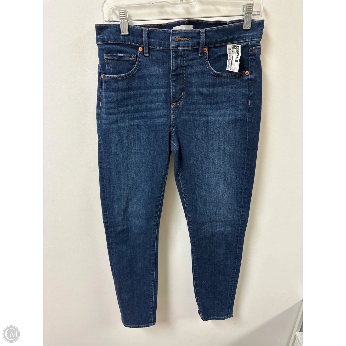 Jeans Skinny By Loft In Blue Denim, Size: 8