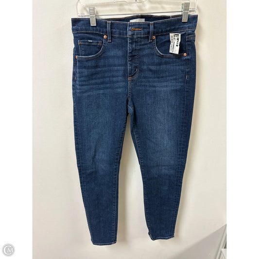 Jeans Skinny By Loft In Blue Denim, Size: 8