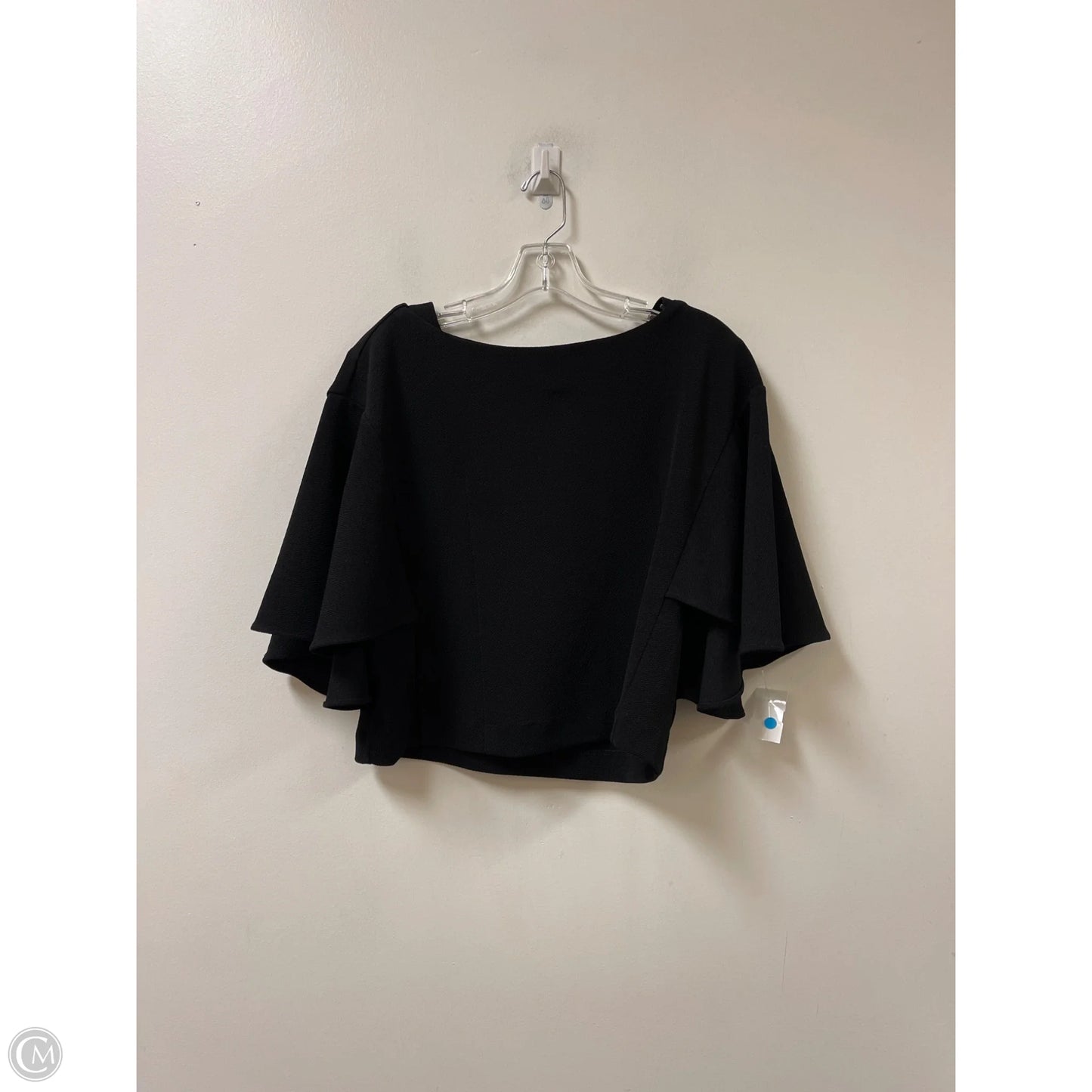 Top Short Sleeve By Eri + Ali In Black, Size: S