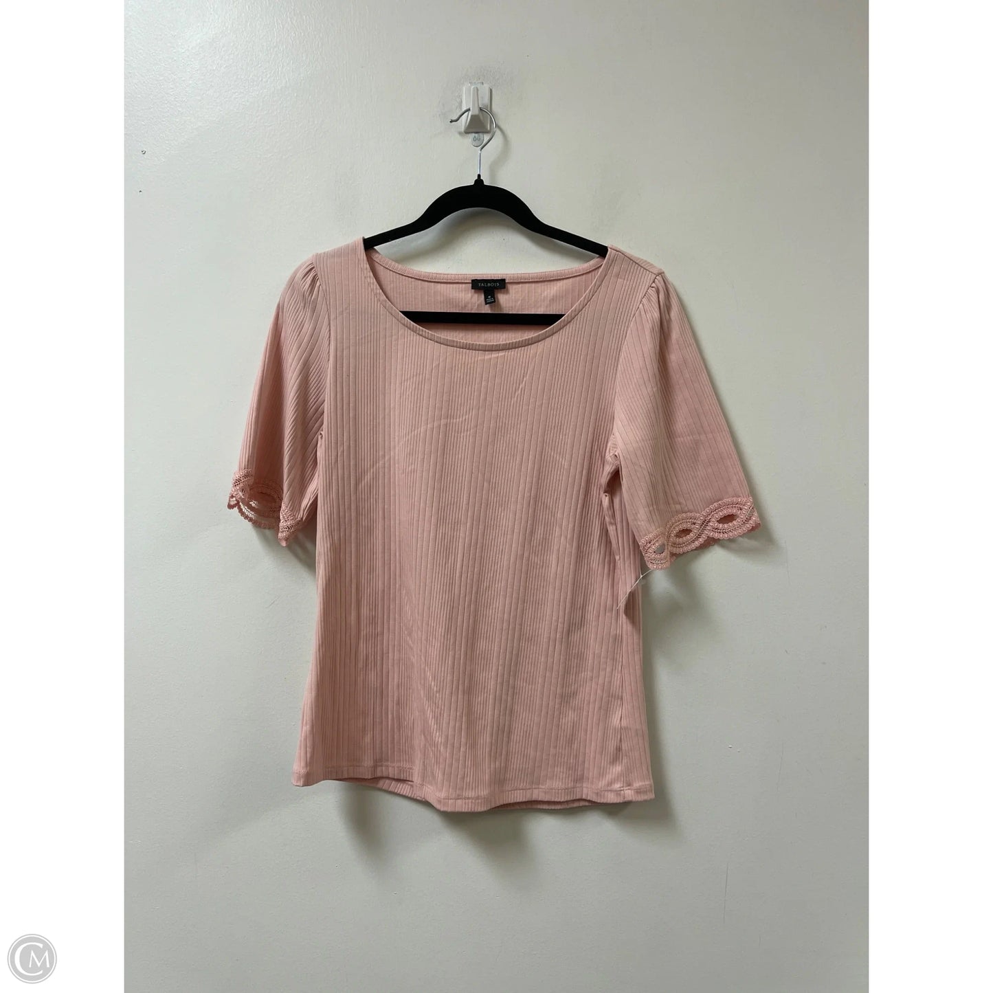 Top Short Sleeve By Talbots In Pink, Size: M