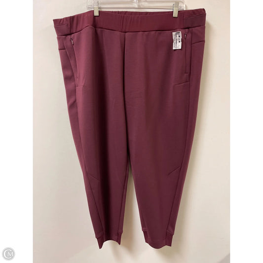 Athletic Pants By Talbots In Red, Size: 3x