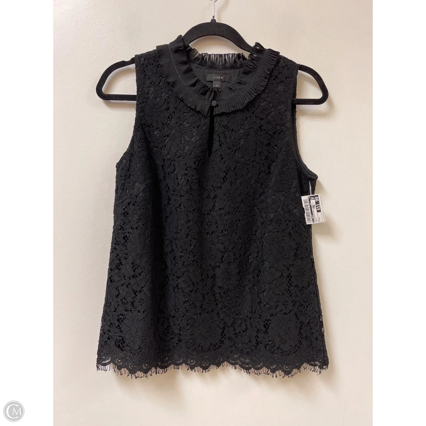 Top Sleeveless By J. Crew In Black, Size: S