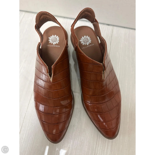 Shoes Heels Block By Yellow Box In Tan, Size: 7.5