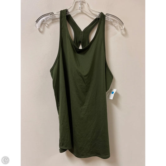Athletic Tank Top By Fabletics In Green, Size: L