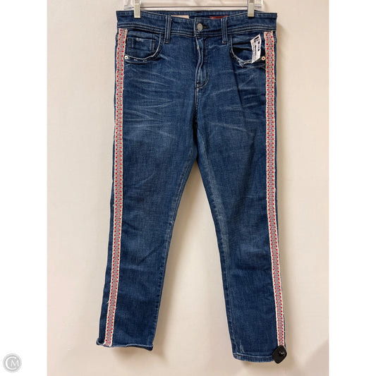 Jeans Straight By Pilcro In Blue Denim, Size: 8