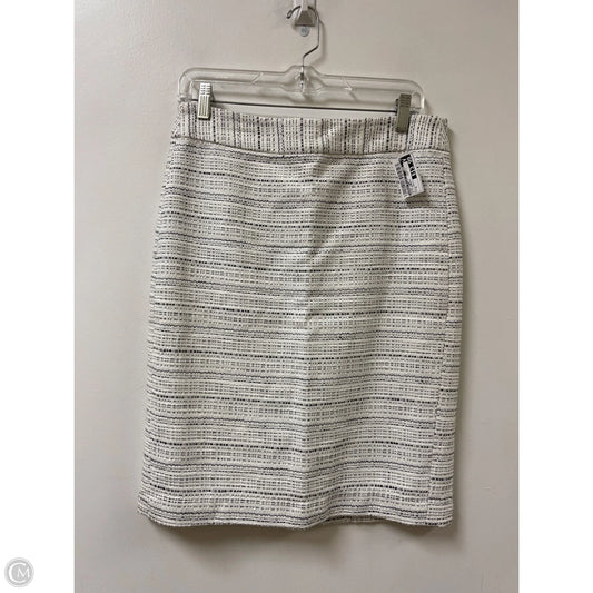 Skirt Midi By Banana Republic In Black & White, Size: 6