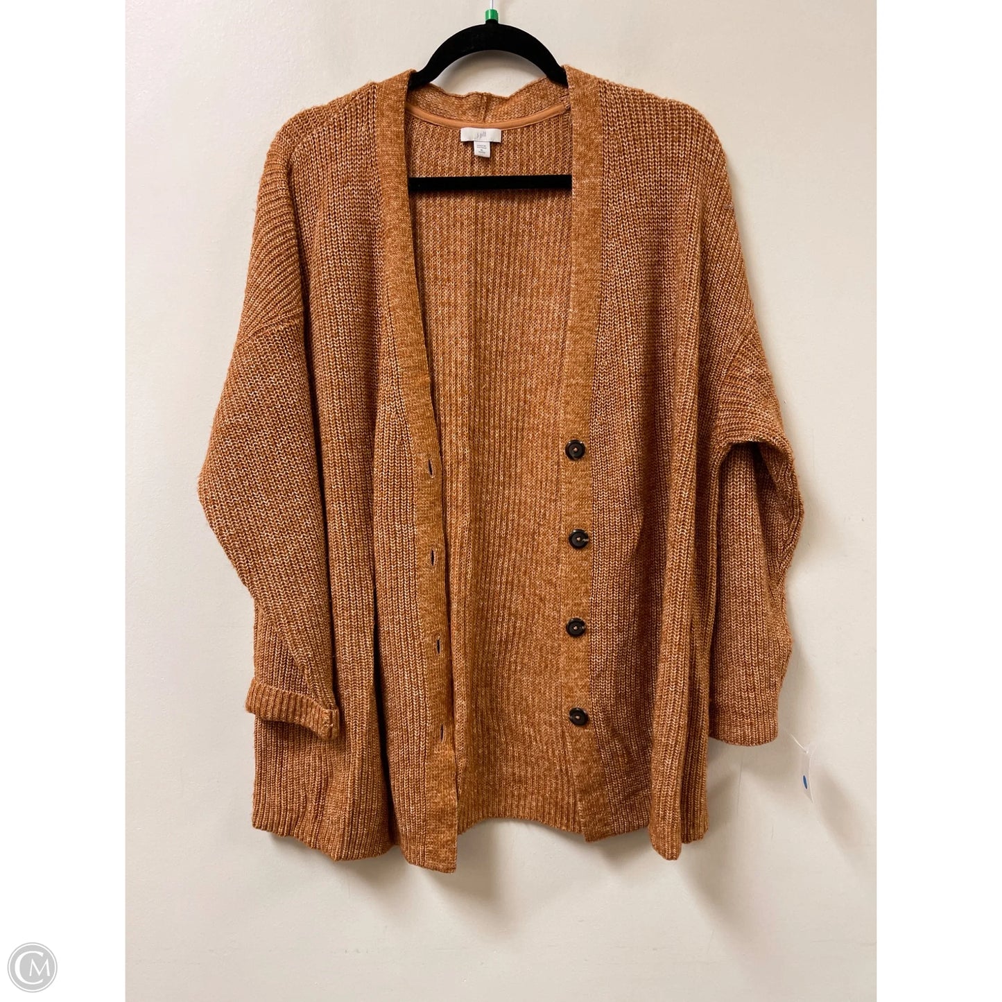 Sweater Cardigan By J. Jill In Orange, Size: Xlp