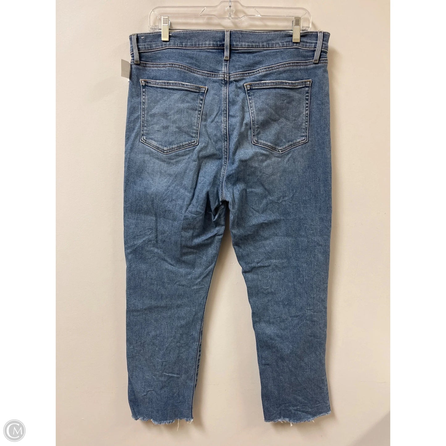 Jeans Straight By Loft In Blue Denim, Size: 12