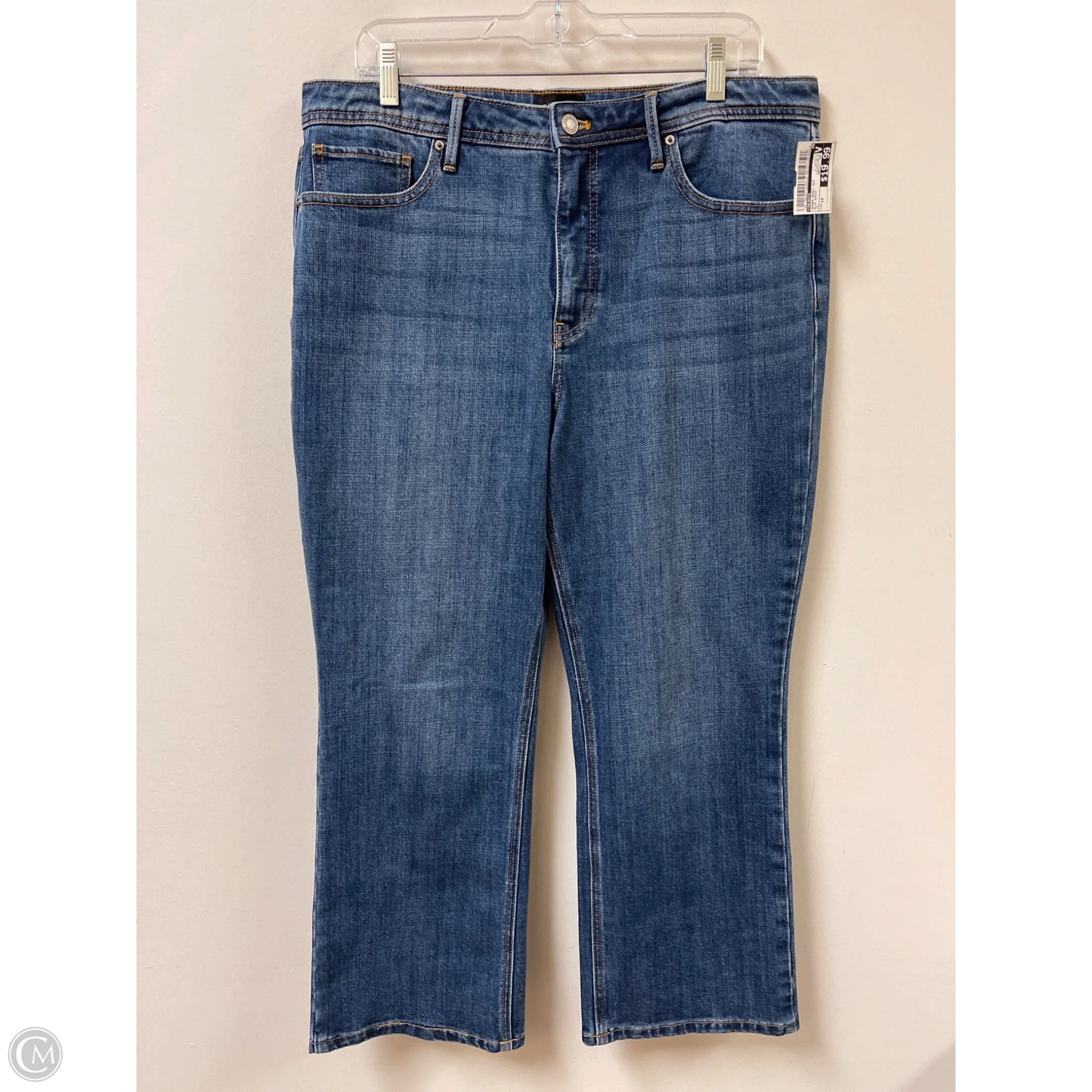 Jeans Boot Cut By Talbots In Blue Denim, Size: 14