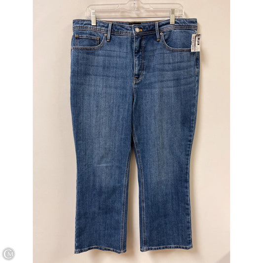Jeans Boot Cut By Talbots In Blue Denim, Size: 14