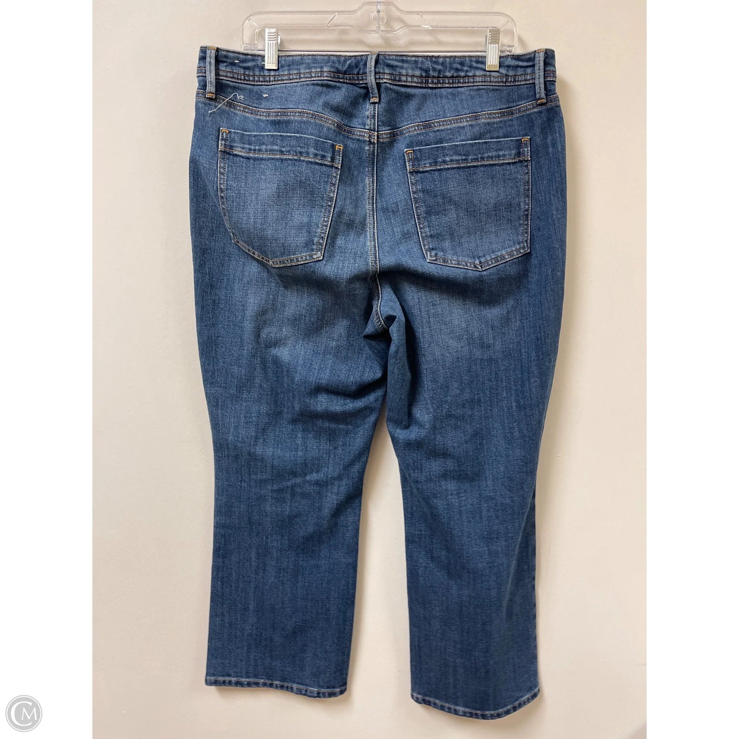 Jeans Boot Cut By Talbots In Blue Denim, Size: 14