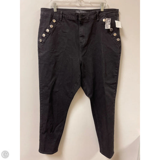 Jeans Skinny By Clothes Mentor In Black Denim, Size: 20
