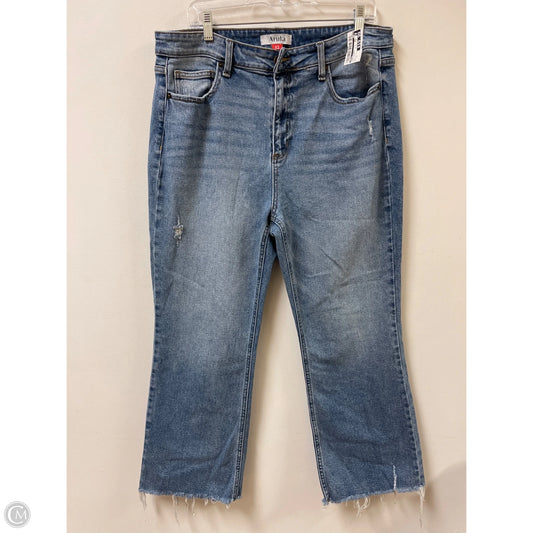 Jeans Flared By Arula In Blue Denim, Size: 12