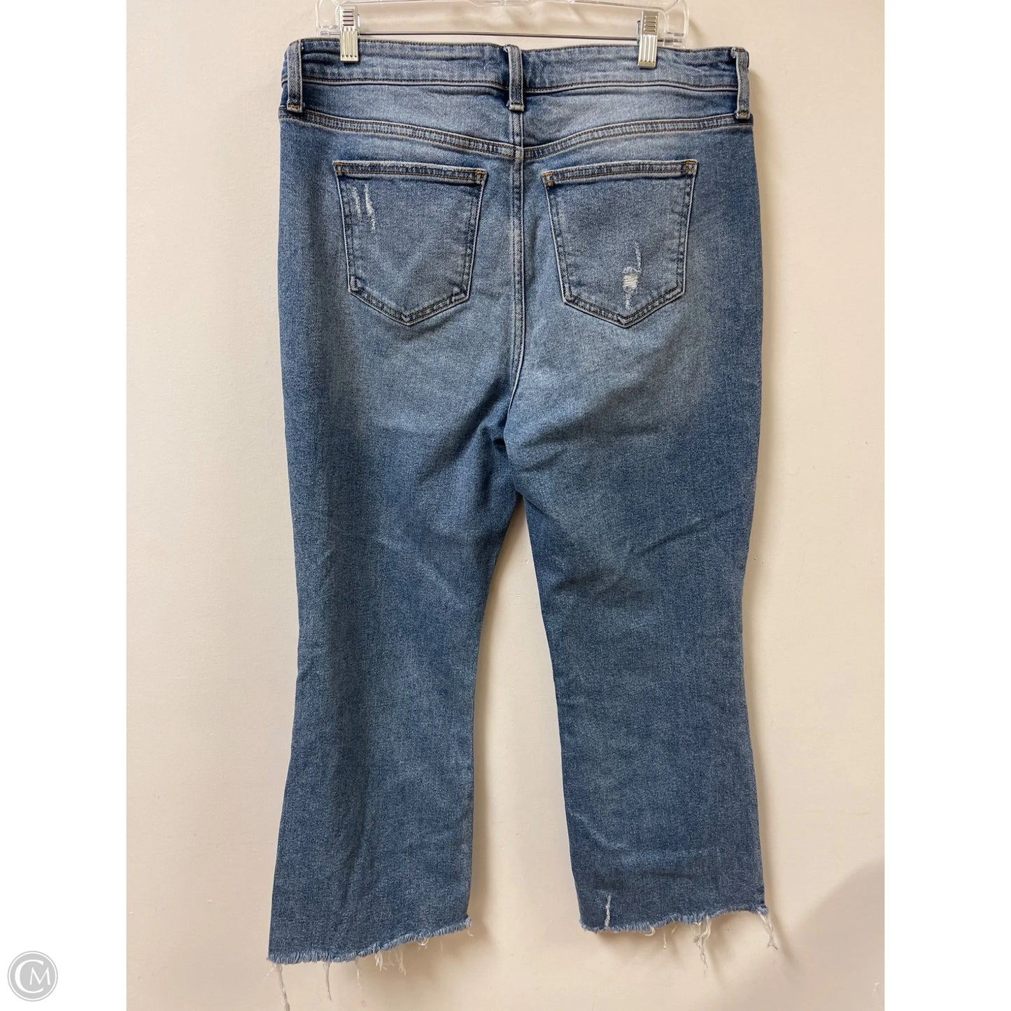 Jeans Flared By Arula In Blue Denim, Size: 12