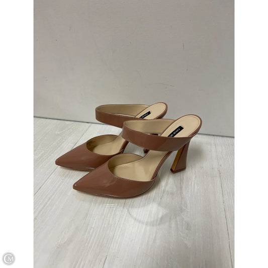 Shoes Heels Block By Nine West In Brown, Size: 10