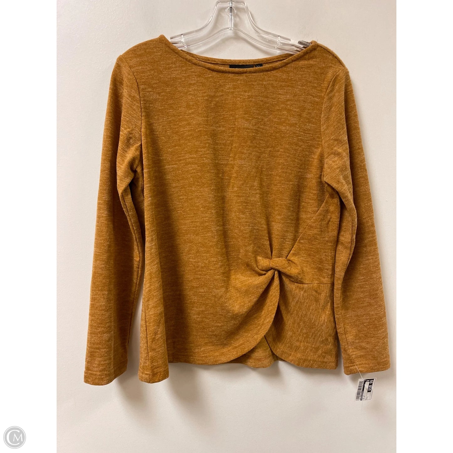 Top Long Sleeve By Counterparts In Yellow, Size: L