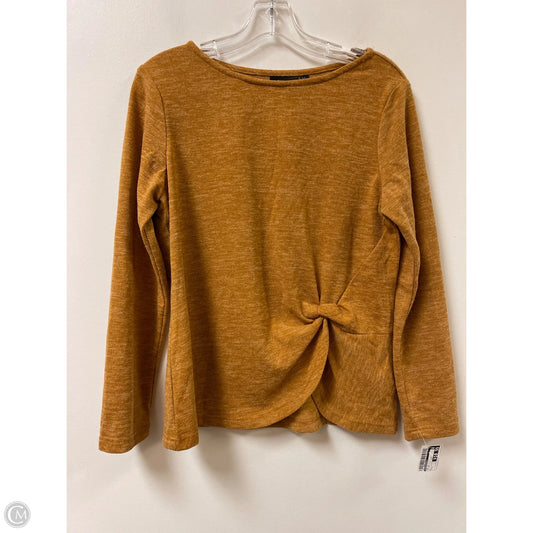 Top Long Sleeve By Counterparts In Yellow, Size: L