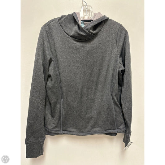 Athletic Sweatshirt Hoodie By Champion In Grey, Size: S