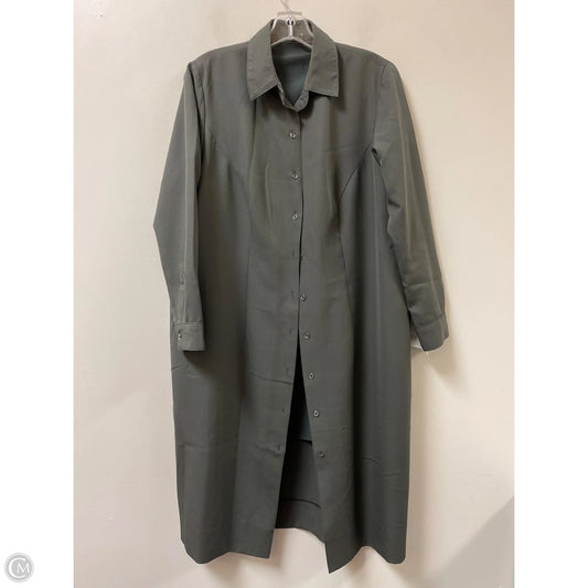 Dress Casual Midi By Clothes Mentor In Grey, Size: Xl