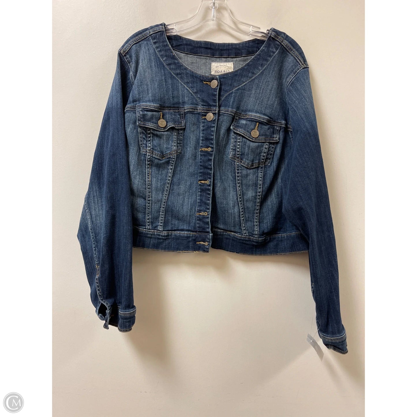 Jacket Denim By Torrid In Blue Denim, Size: 4x