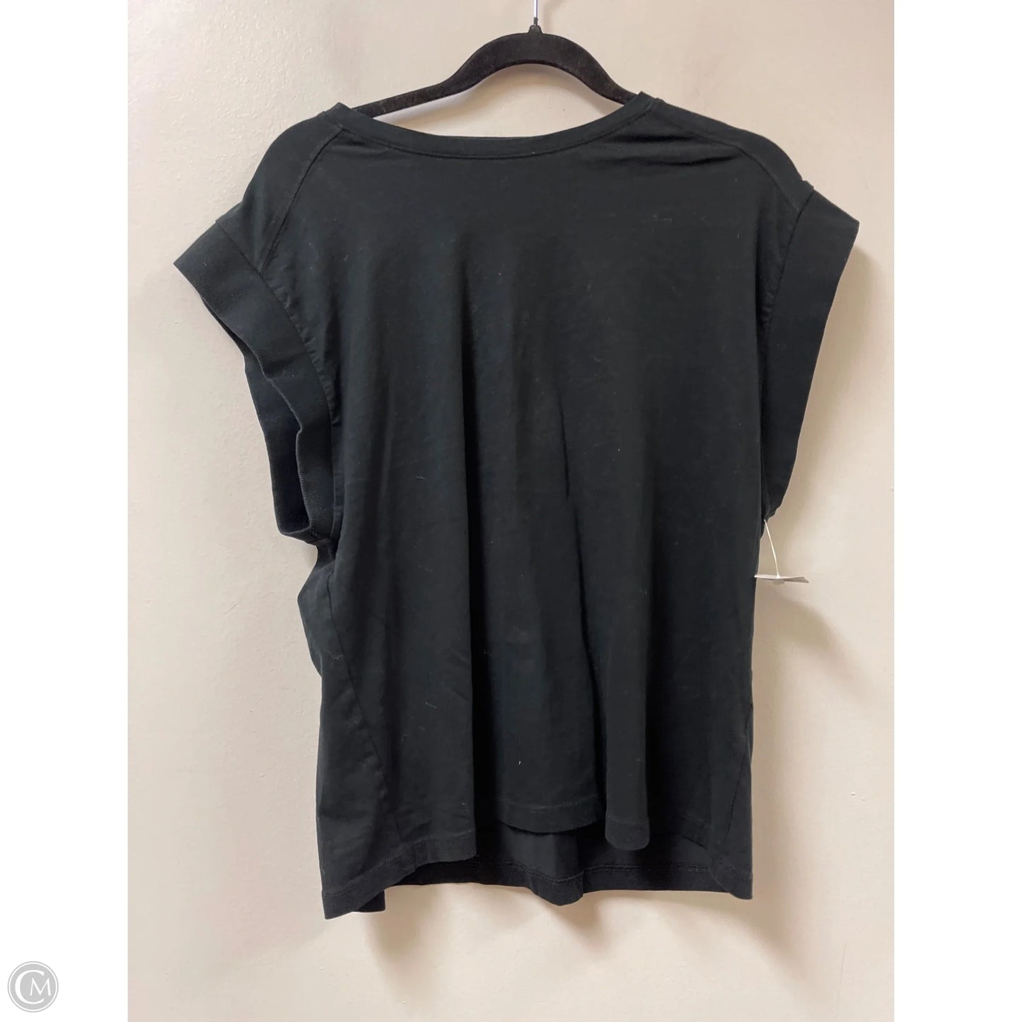 Top Short Sleeve By Zara In Black, Size: L