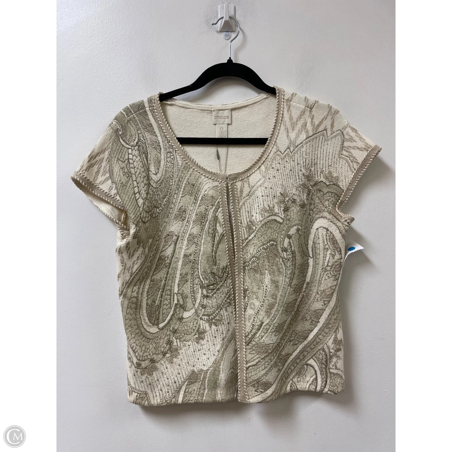 Sweater Cardigan By Chicos In Cream, Size: S